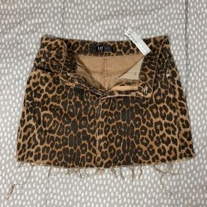 Zara Animal Print Mini Skirt TRF collection